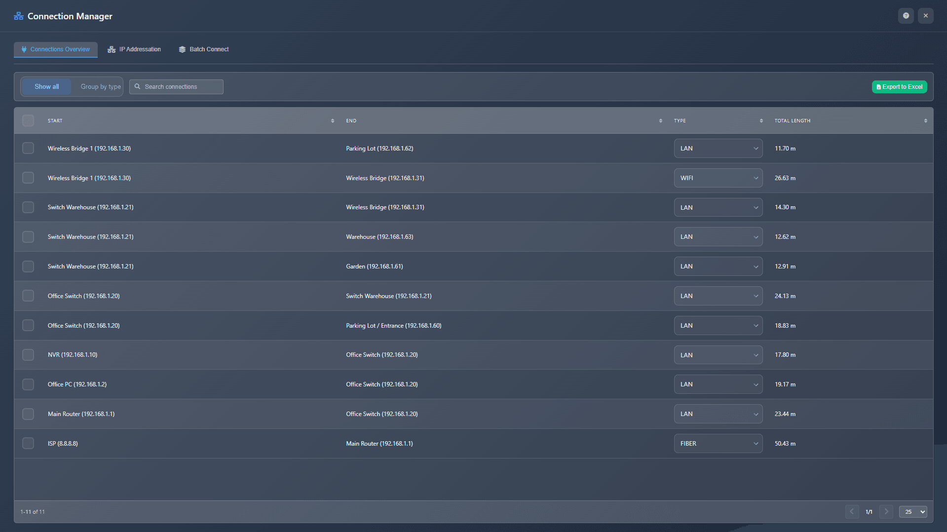 Kabelruteplanlægger og materialeomkostningsberegner